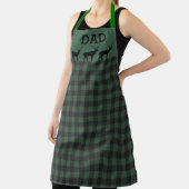 Hunter Green Buffalo Plaid schort voor papa (Insitu)
