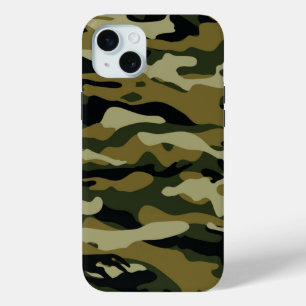Hunter Green Camo iPhone 15 Mini Hoesje