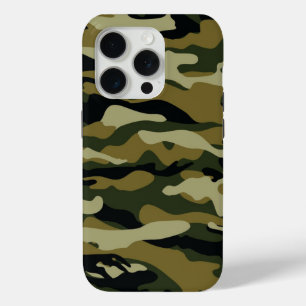 Hunter Green Camo iPhone 15 Pro Case