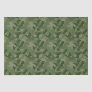 Hunter Green Camouflage Tissuepapier