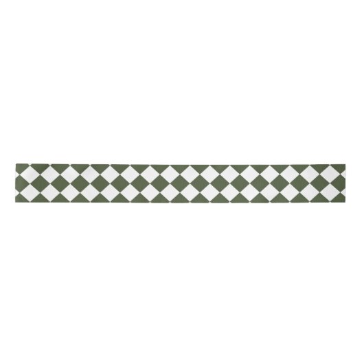 Hunter Green Diamond Pattern Lint (Voorkant)