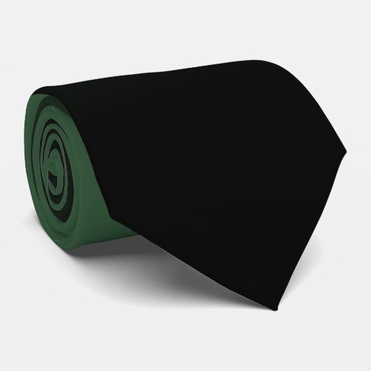 Hunter Green en Black Ombre Pattern Stropdas (Opgerold)