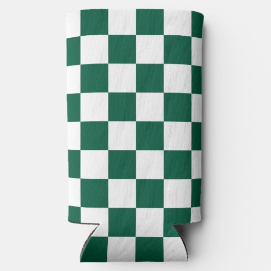 Hunter Green en White geruit (Achterkant)