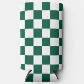 Hunter Green en White geruit (Voorkant)