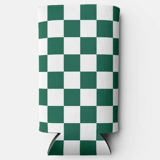 Hunter Green en White geruit (Voorkant)