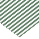 Hunter Green en White Stripe Tafelkleed (Gekanteld)