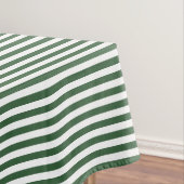 Hunter Green en White Stripe Tafelkleed (Voorbeeld)