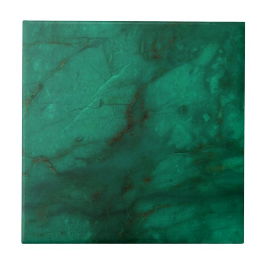 Hunter Green Marble Tegeltje (Voorkant)