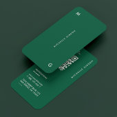 Hunter Green Minimal Simple Professional Visitekaartje