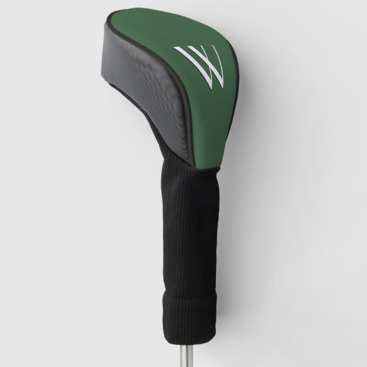 Hunter Green Monogram Golfheadcover (Schuin)