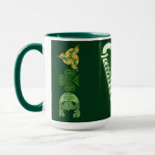 Hunter Green Saint Patrick's Day Irish Harp Celtic Mok (Links)