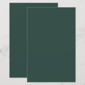 Hunter Green Solid Color (Voorkant / Achterkant)