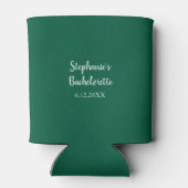 Hunter Green Wedding Bachelorette Party Favoriete  Blikjeskoeler (Achterkant)