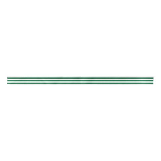Hunter Green White Striped Holiday Lint (Voorkant)