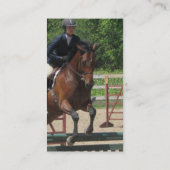 Hunter Horse Jumping Visitekaartje (Achterkant)