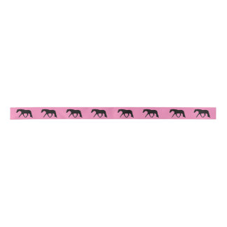 Hunter Horse Ribbon Black Lint