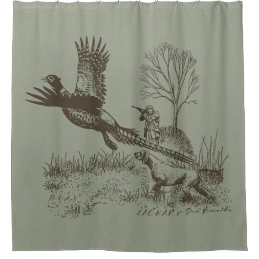 Hunter (jacht met SAP) Douchegordijn (Voorkant)