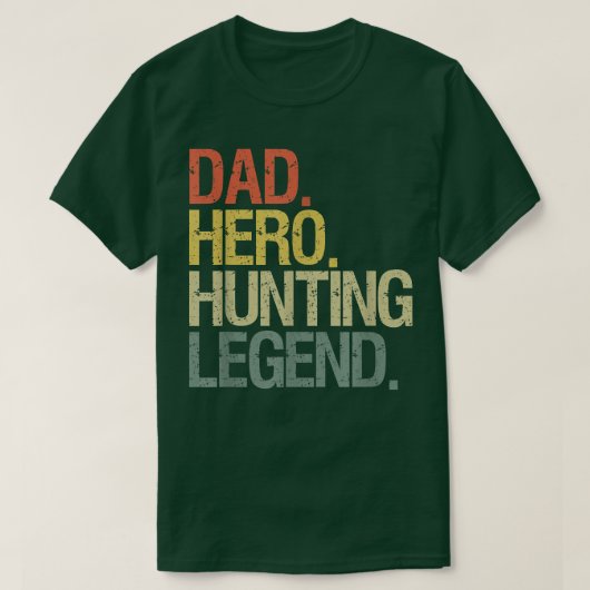 Hunter jagers dad t-shirt (Design voorkant)