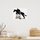 Hunter/Jumper Horse en Rider Poster (Keuken)