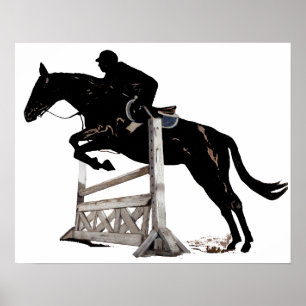 Hunter/Jumper Horse en Rider Poster