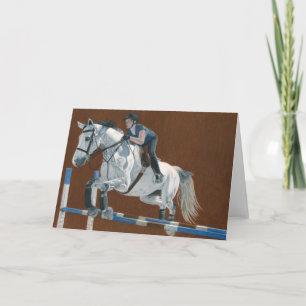 Hunter/Jumper Horse Feestdagen Kaart