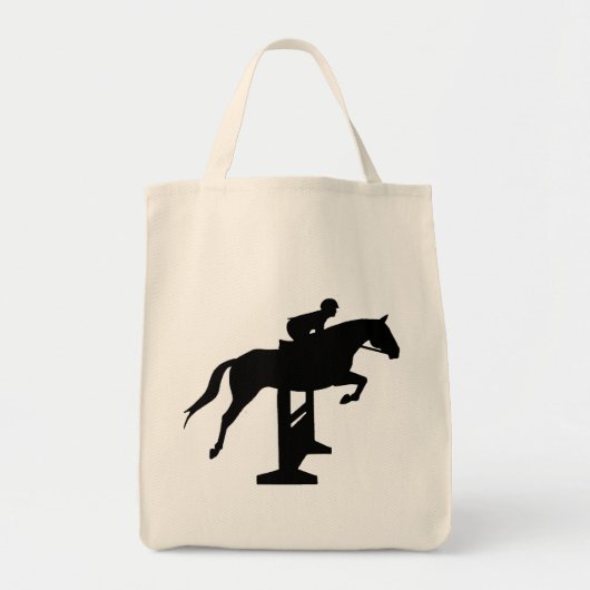 Hunter Jumper Horse & Rider Tote Bag (Voorkant)