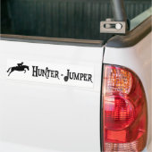 Hunter Jumper (piratenstijl) Bumpersticker (Op Truck)