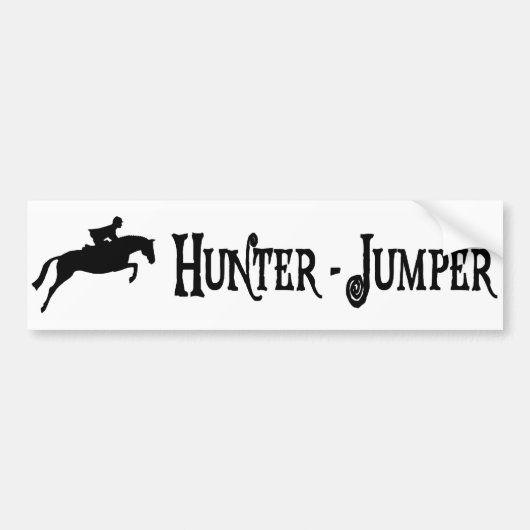 Hunter Jumper (piratenstijl) Bumpersticker (Voorkant)