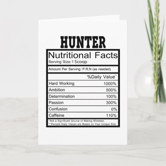 Hunter Kaart (Voorkant)