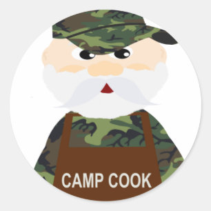 Hunter Mike in Camo Hertenkamp Cook Stickers