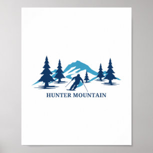 Hunter Mountain New York Ski Resort Skiër _ Poster