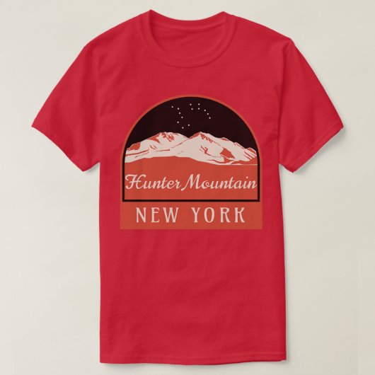 Hunter Mountain ski New York 1 T-shirt (Design voorkant)