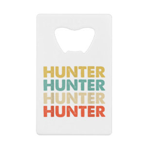Hunter Naam Shirten & Geschenken Hunter Naam Kredietkaart Flessenopener