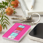 Hunter periodieke lijstnaam - het sleutelwoord sleutelhanger (Voorkant Rechts)