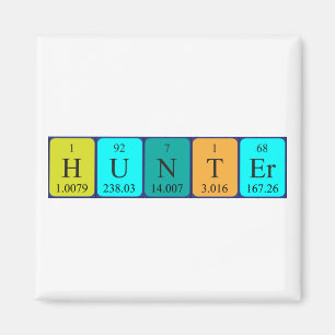 Hunter periodieke table name magnet magneet