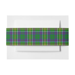 Hunter Schotse Tartan Buikband Uitnodigingen Wikkel