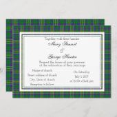 Hunter Scottish Wedding Invitation Kaart (Voorkant / Achterkant)