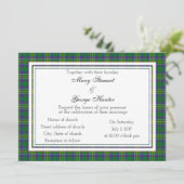 Hunter Scottish Wedding Invitation Kaart (Staand voorkant)