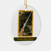 Hunter-sierbloem Keramisch Ornament (Rechts)