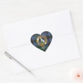 Hunter Tartan & Badge Hart Sticker (Envelop)