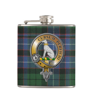 Hunter Tartan & Badge Heupfles