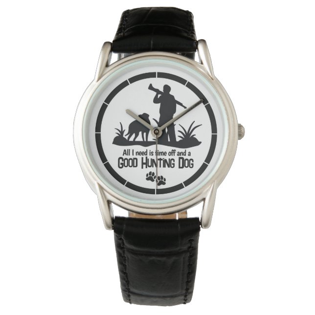 Hunter Watch Hunter Hunter Quote Mannen Horloge (Voorkant)