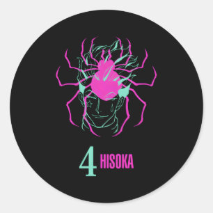 Hunter X Hunter Phantom Troupe 4 Hisoka Ronde Sticker
