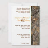 Hunter's Camo Chic Wedding Invitation Kaart (Voorkant)