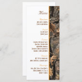 Hunter's Camo Chic Wedding Menu (Voorkant / Achterkant)