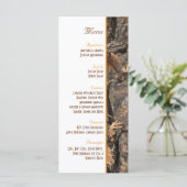 Hunter's Camo Chic Wedding Menu (Staand voorkant)