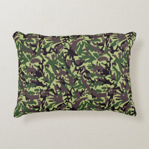 Hunters Green Camo Pattern Accent Kussen