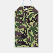 Hunters Green Camo Pattern Cadeaulabel (Voorkant)