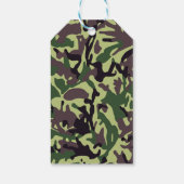 Hunters Green Camo Pattern Cadeaulabel (Achterkant)