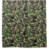 Hunters Green Camo Pattern Douchegordijn (Voorkant)